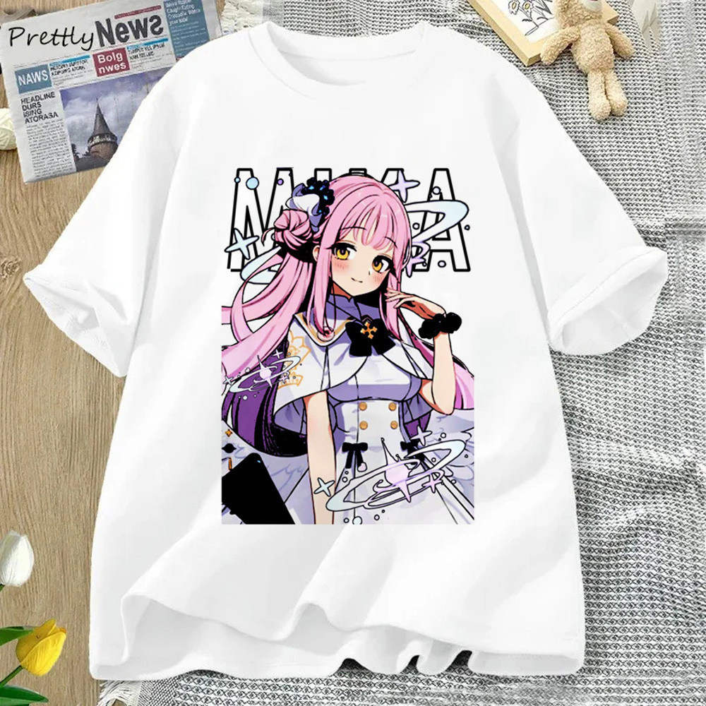 Blue Archive มังงะ tshirt สาวญี่ปุ่นเสื้อผ้าผ้าฝ้าย SHORT SLEEVE TOPS สําหรับผู้ชายผู้หญิง S-5XL