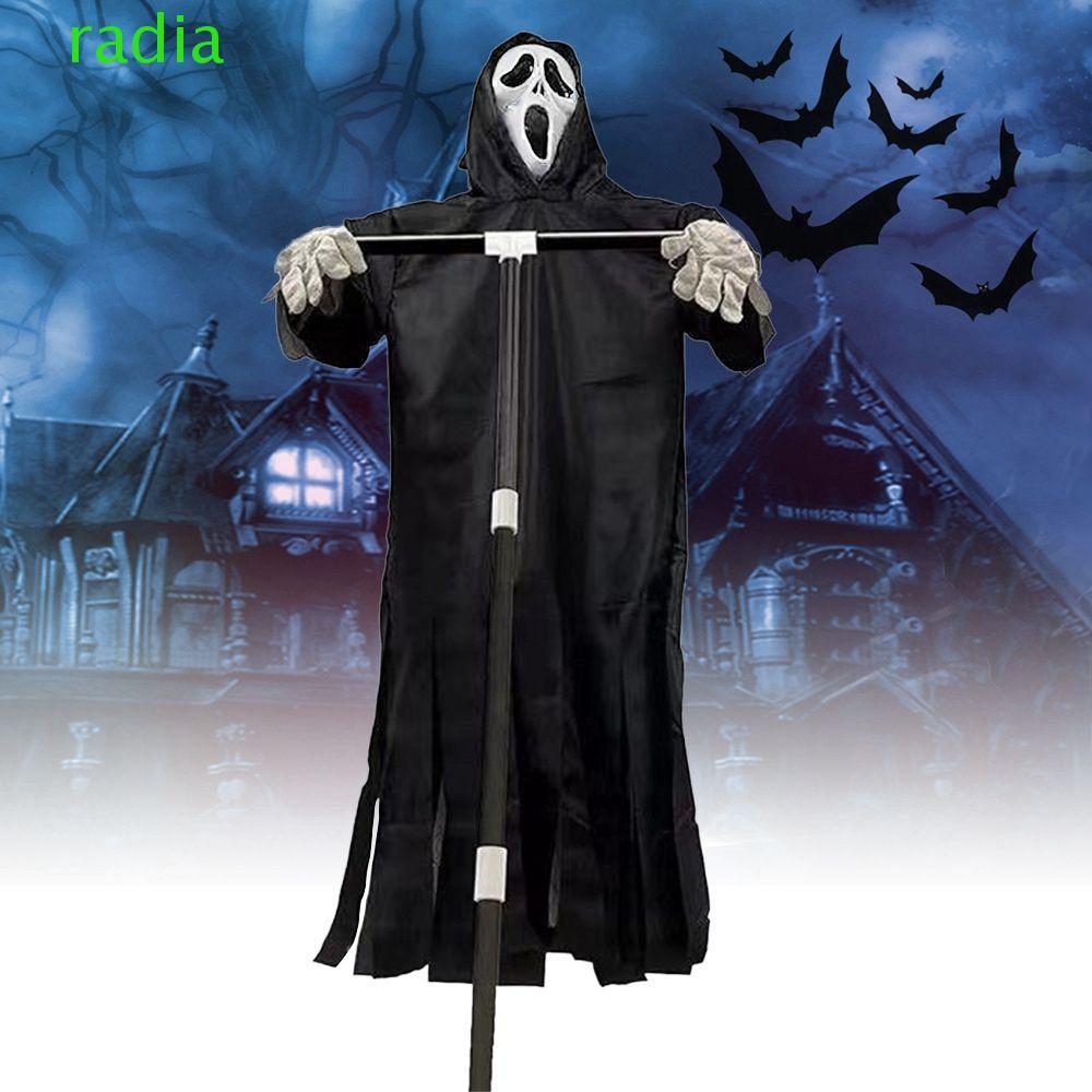 RADIANTZAP หุ่นไล่กา Horriifying แขวน Ghostface Robe Ghost Garden Spectre