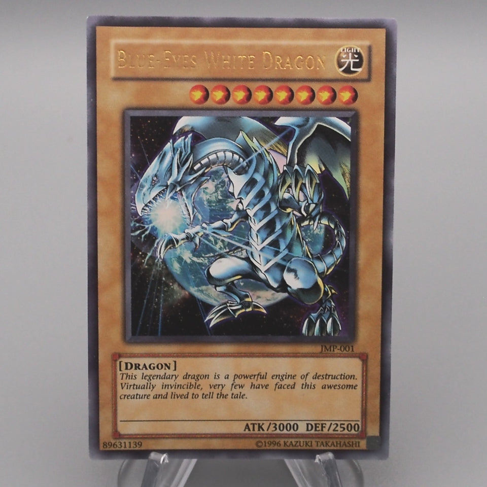 YuGiOh Blue Eyes White Dragon Ultra JMP-001 Shonen Jump Promo NM-EX English s895