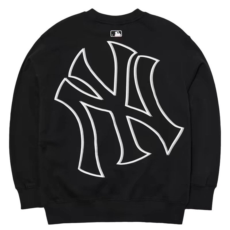 MBS เสื้อกันหนาวแฟชั่นรอบคอสำหรับผู้ชายและผู้หญิง ทรงหลุมใหญ่แบบนิวยอร์ก 3AMTB0744