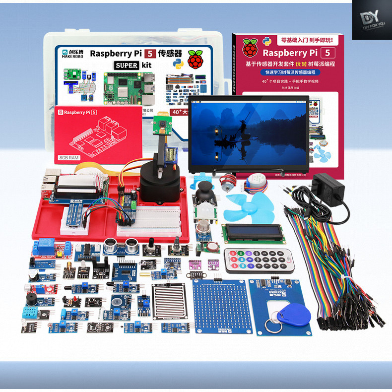 DIY FOR YOU Raspberry Pi 5 Sensor Development Kit การเขียนโปรแกรม python linux Development