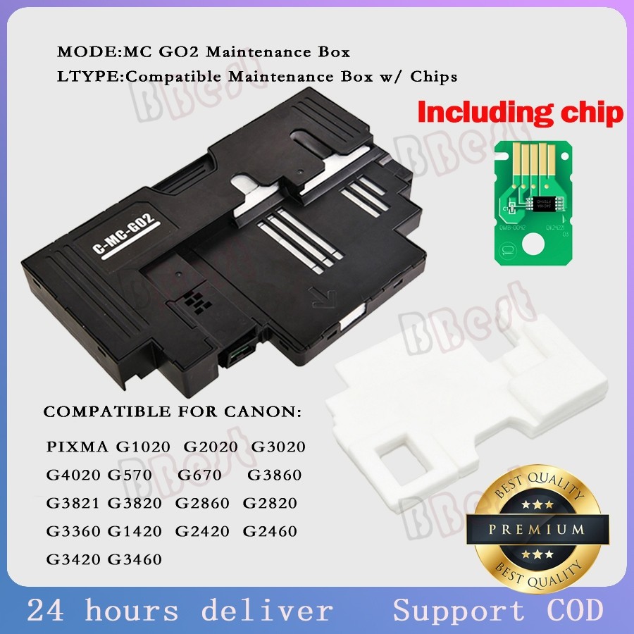 Canon MC-G02 ตลับหมึกบํารุงรักษาสําหรับ PIXMA G1020, G2020, G3020 G3060 G570 G670 กล่องบํารุงรักษา