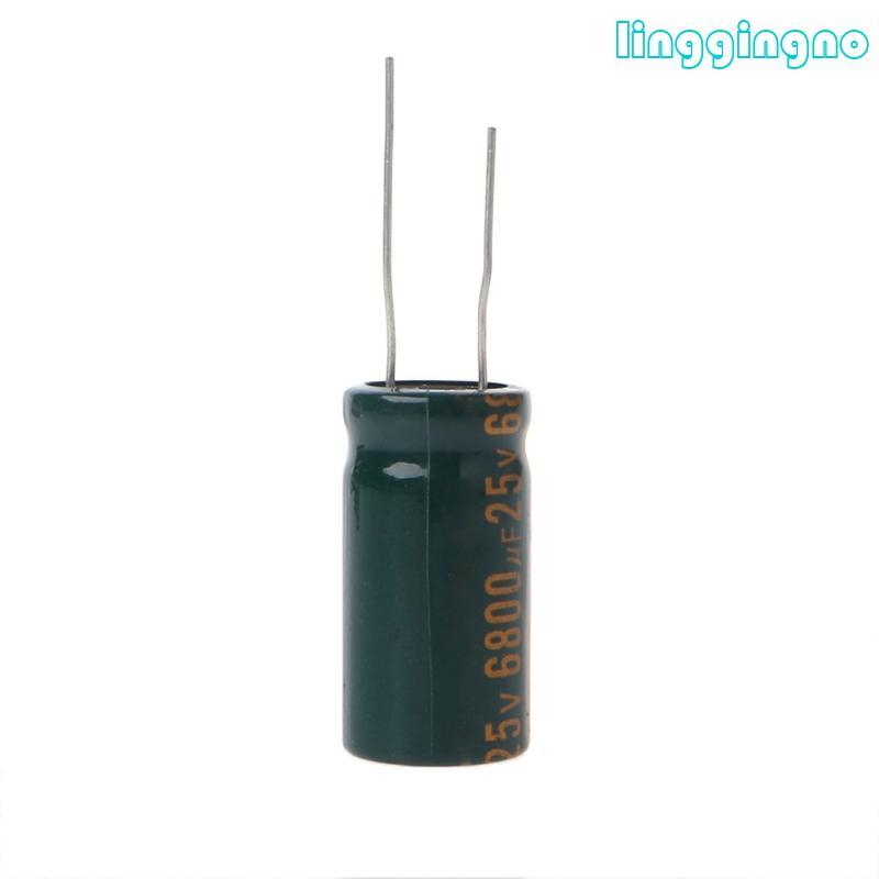 RR 25V 6800uF Capacitance Electrolytic Radial Capacitor ความถี่ต่ํา ESR