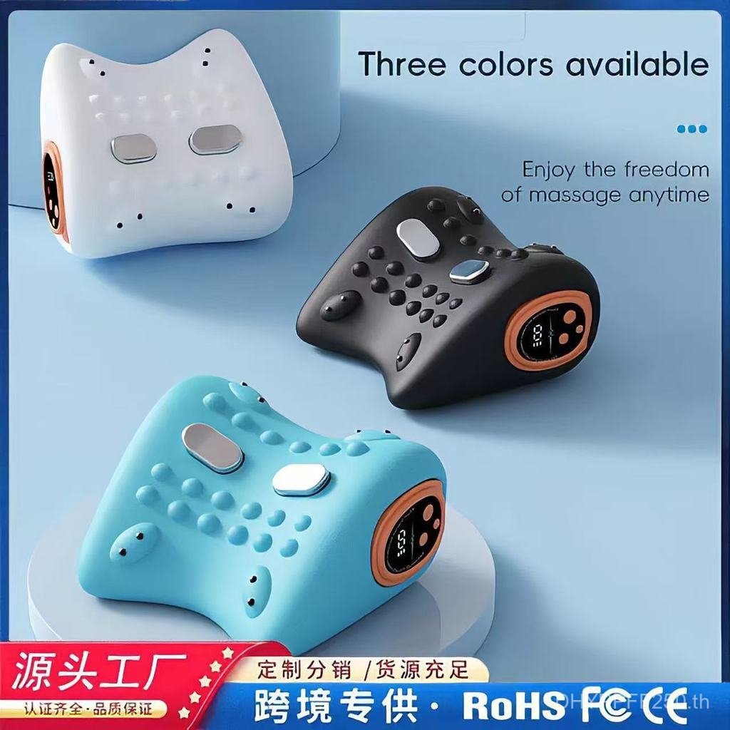 หมอนนวดแบบพกพารถemsเครื่องนวดในครัวเรือนนวดไฟฟ้ามัลติฟังก์ชั่นวดประคบร้อนคอกระดูกสันหลังส่วนคอ โวลต์