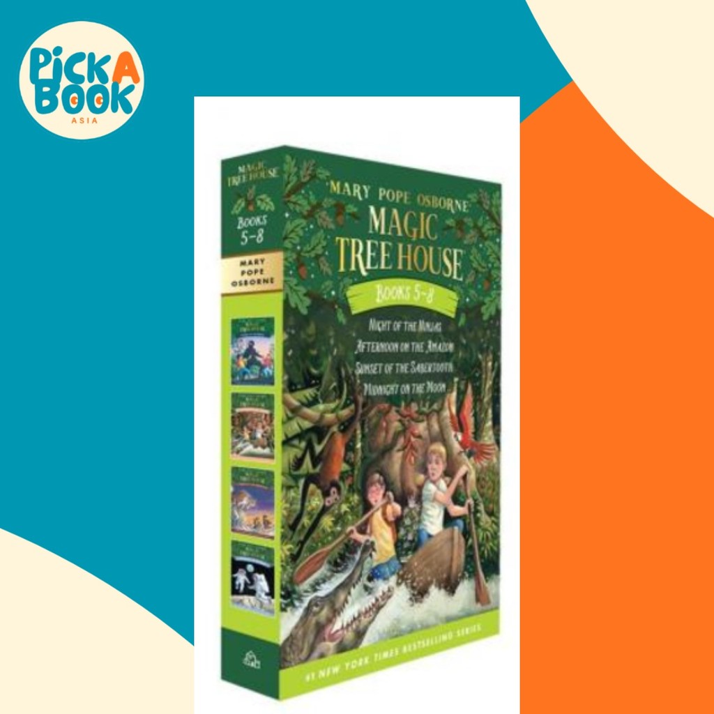 Magic Tree House เล่ม 5-8 Boxed Set โดย Mary Pope Osborne (ฉบับสหรัฐอเมริกาปกอ่อน)