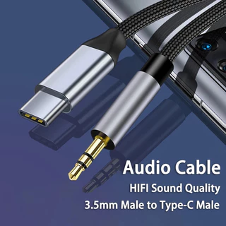 จัดส่งที่รวดเร็วUSB Type C ถึง 3.5 มม.แจ็คชาย AUX Audio Cable อะแดปเตอร์สําหรับหูฟังชุดหูฟังลําโพงรถ Aux สายไฟโทรศัพท์มือถือ