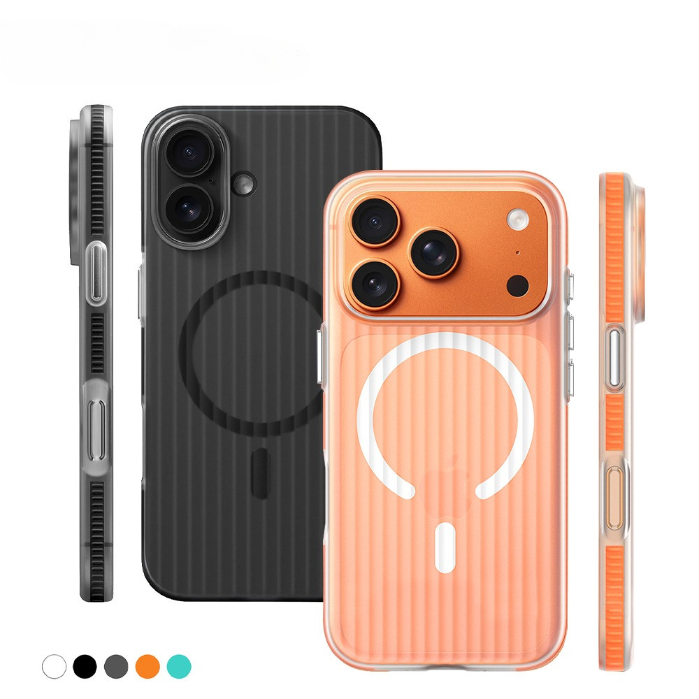ลูกฟูกกันลื่นสีทึบระดับไฮเอนด์ Magnetism ดูดเคสโทรศัพท์สําหรับ iphone 12 13 14 15 16 17 Pro Max 15 16 Plus 17 Air เคสแข็งป้องกันการตก