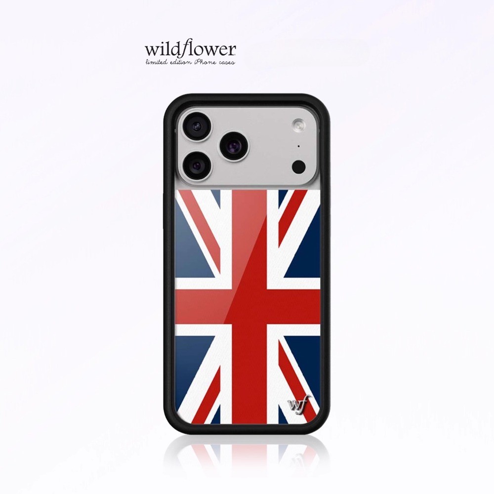 ดอกไม้ป่า Union Jack เคสโทรศัพท์สําหรับ iPhone 17 Pro Max 17 Air 12 13 14 15 16 Pro Max 14 15 16 Plus ซิลิโคน Anti-Falling กันกระแทกปกหลัง WF ปลอก