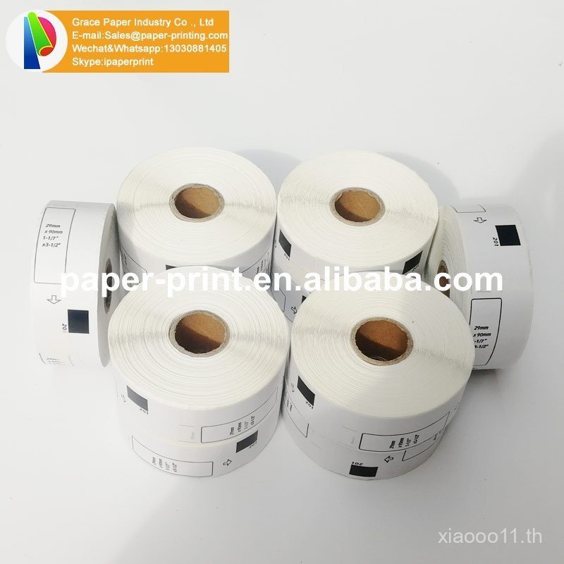 ริบบิ้นฉลากความร้อนที่รองรับ Brother DK-11201 กระดาษฉลากต่อเนื่อง QL-570 700 580 QL-10