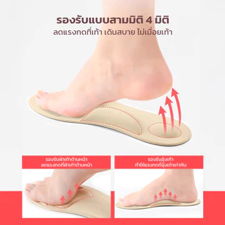 LOFTHOME พื้นรองเท้าเพื่อสุขภาพ ลดแรงกด ลดแรงกระแทก แผ่นรองเท้าเสริม ระบายอากาศได้ดี