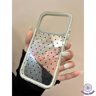 เคสไอโฟน11 แฟชั่นง่ายคลื่นใส 2 in 1 อ่อนสำหรับ IPhone 11 13 15 14 12 17 16 Pro Max 17 16 15 14 Plus 16 15 13 12 14 Pro X