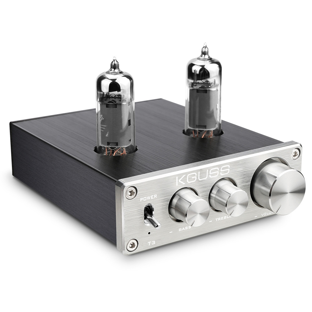 KGUSS T3 หลอดเครื่องขยายเสียงด้านหน้า HIFI Fever 6K4 เครื่องขยายเสียงด้านหน้าแบบขยายได้ GE5654W หลอด