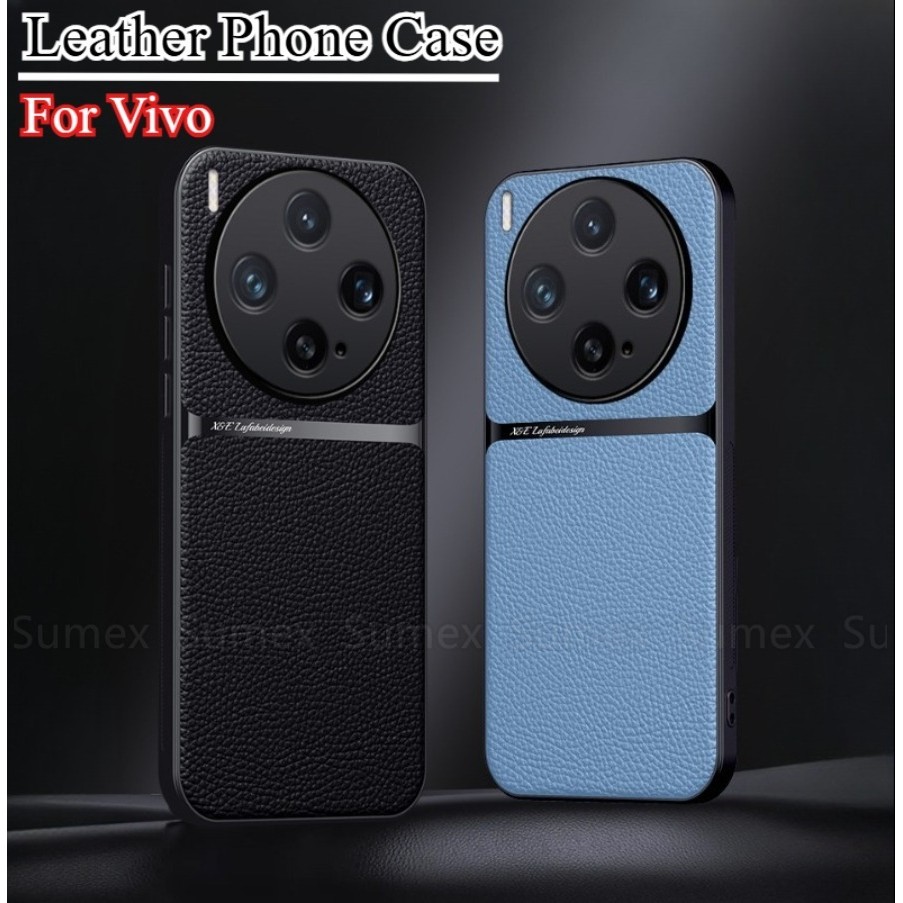 หนังหรูหราผู้ถือรถแม่เหล็กสําหรับVivo X300 Pro 5Gเคสโทรศัพท์กันกระแทกSoft TPU Anti FallปกหลังVivox30