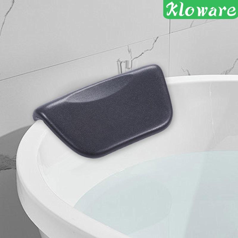 [Kloware] หมอนอาบน้ําวัสดุ PU ถ้วยดูดกันน้ํากันลื่นอ่างอาบน้ํา Headrest เบาะขนาดกะทัดรัดคอรองรับเหมา