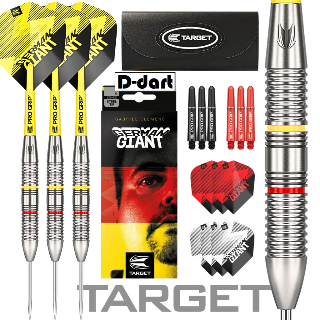 เป้าหมายปลายเหล็ก DARTS - ทีม 22G PRO GABRIELLE CLEMMENS BRASS STEEL DARTS (ARROW DART KELULI)