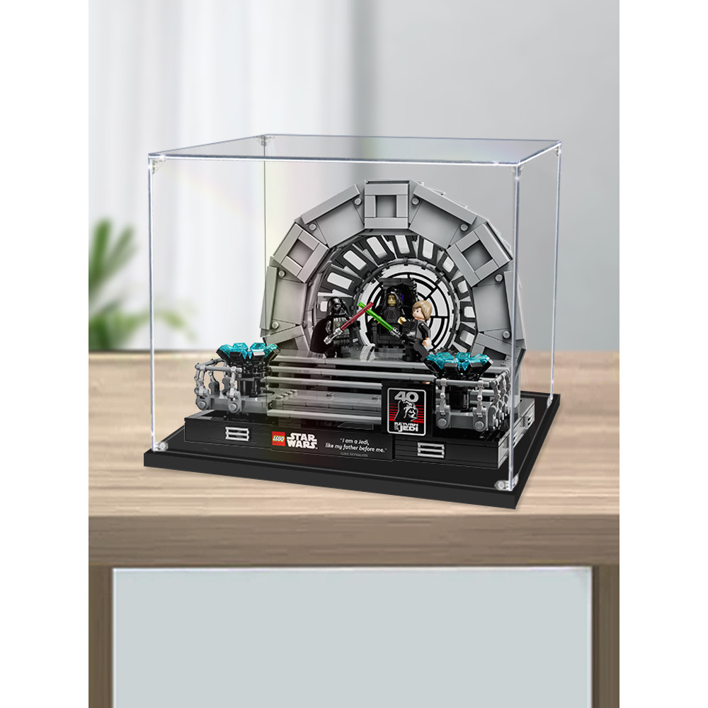 [กล่องป้องกันฝุ่นอะคริลิค] Star Wars Emperors Throne กล่องแสดงอะคริลิกของเล่นเหมาะสําหรับ 75352 โปร่