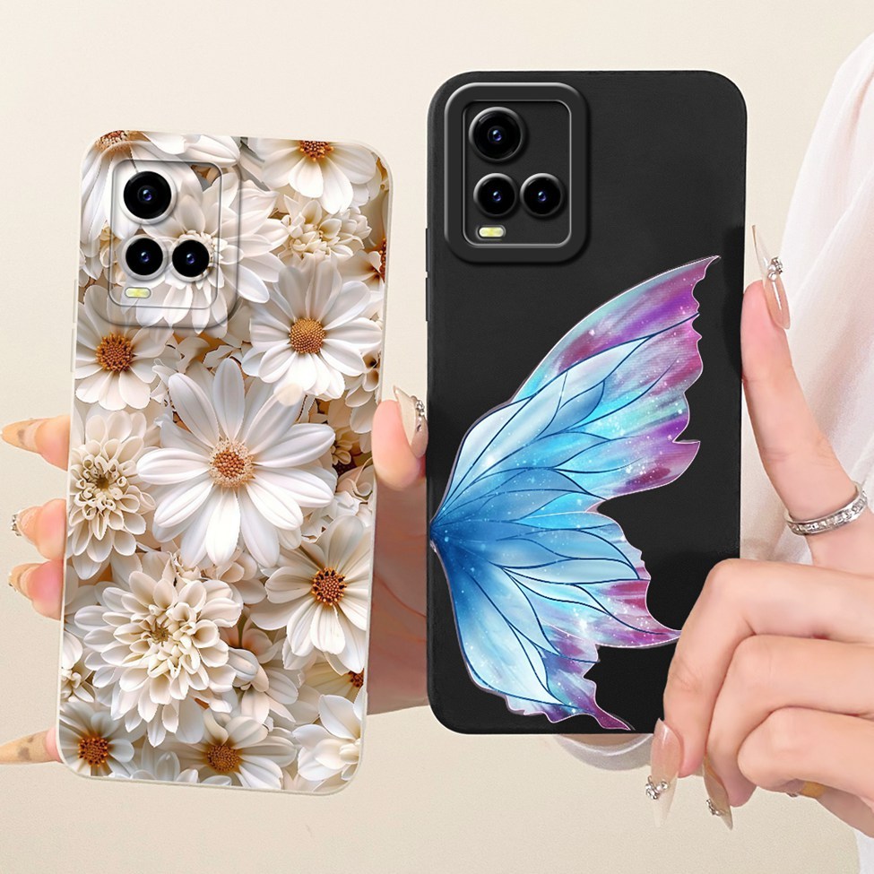Vivo Y33S V2109 ปลอก Vivo Y33T V2146 ปกแฟชั่นการ์ตูนน่ารักตลกทาสีซิลิโคนเคสโทรศัพท์