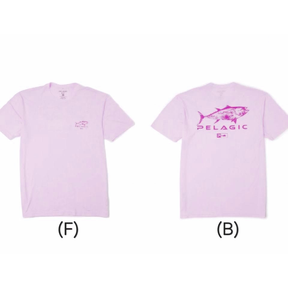 พร้อมส่ง Pelagic Tee Shirt Prem Triblend Gyotaku Tuna - เสื้อยืดผ้าฝ้าย 100%, พิมพ์ลายตกปลามาตรฐาน