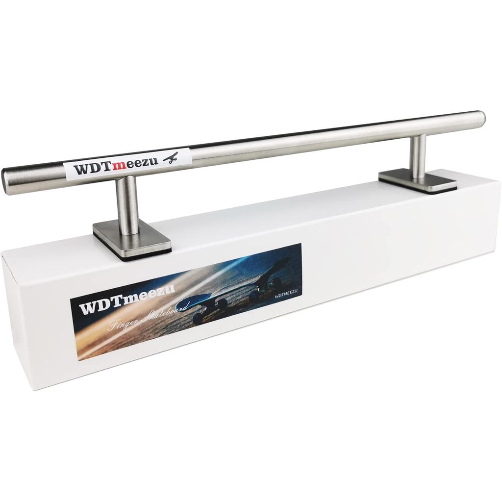 Fingerboard Round Rail Professional Prop สําหรับสเก็ตบอร์ดนิ้วทําจากโลหะ 10 "ยาว