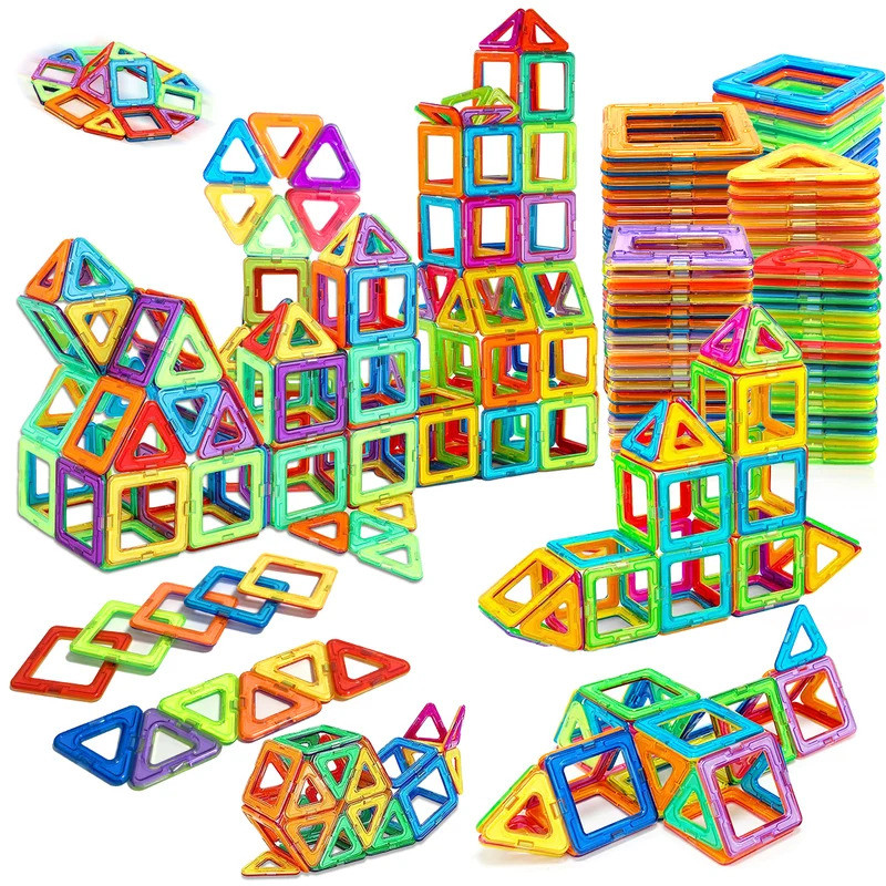 Magnetic Building Blocks DIY Magnets Toys medium size STEM Toys Construction Toys Learning Education