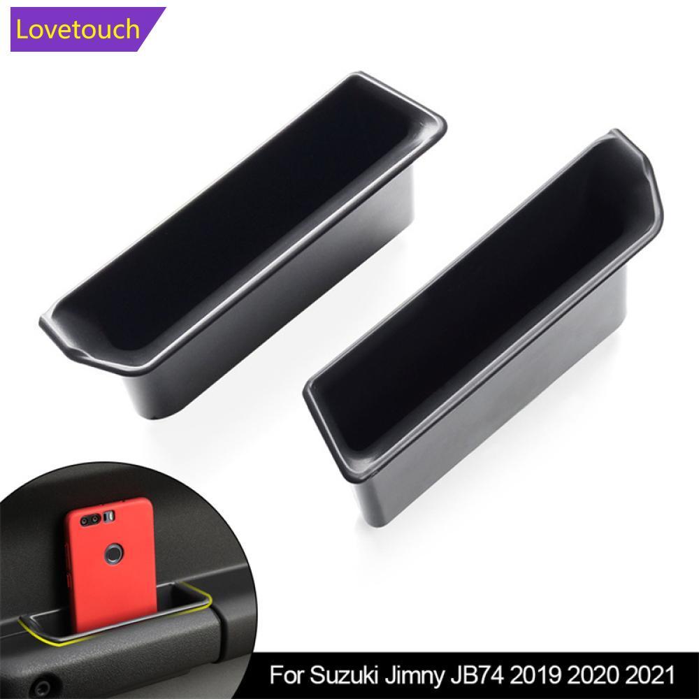 SUZUKI LOVETOUCH 2PCSภายในรถประตูด้านหน้าด้านข้างกล่องเก็บสําหรับSuzuki Jimny JB74 2019 2020 2021 C1