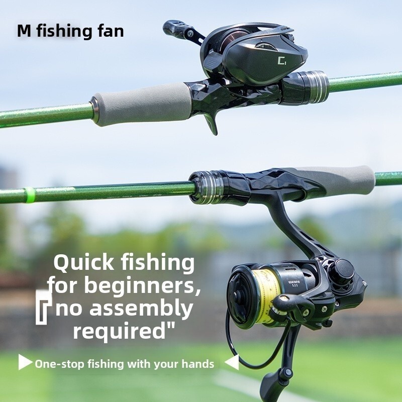 1.8m2.28m Carbon Rod Fishing Rod Spinning Rod Baitcasting Rod ML/M Casting Rod