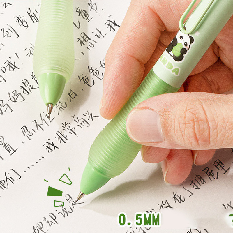 🔥จัดส่งจากกรุงเทพ🔥กล่องปากกาเทอร์มอลลบได้ 4 ด้าม ดีไซน์หัวตุ๊กตาสุดน่ารัก พร้อมหมึกสีน้ำเงินคริสตัล และปุ่มกด - รูปที่ 4