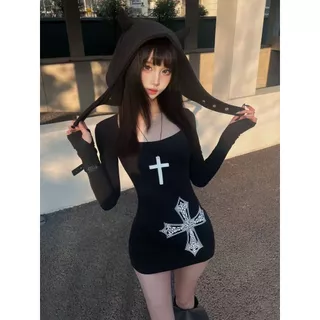 Veewink เสื้อสเวตเตอร์สไตล์สบายๆ เปิดไหล่ โบว์ประดับ กระชับเอว แขนยาว ยาวปานกลาง