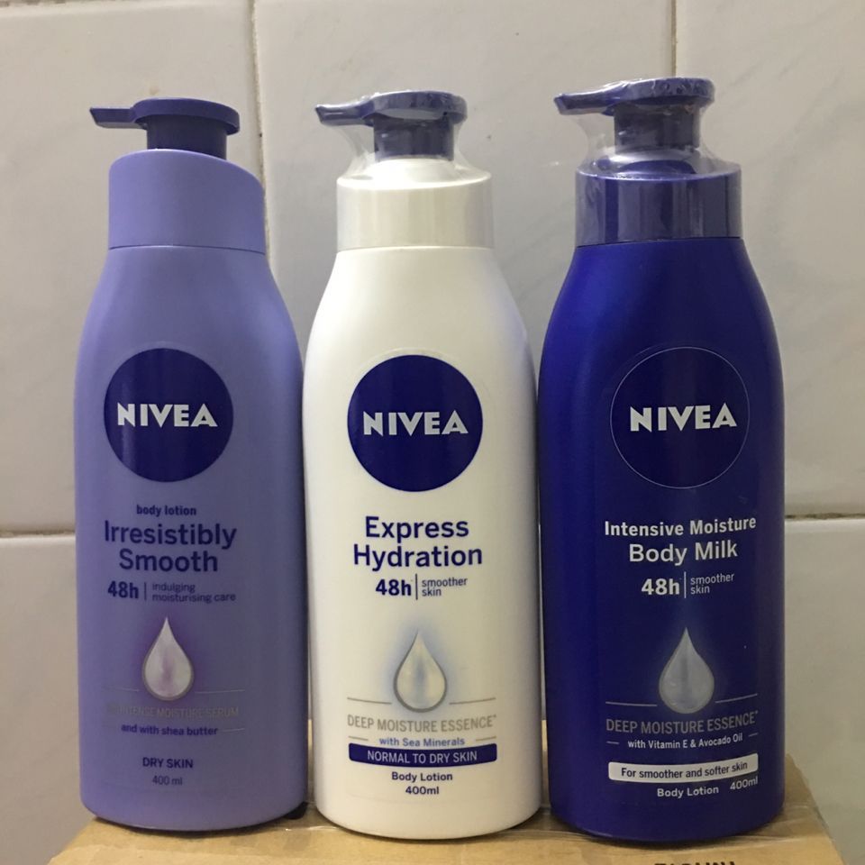 สินค้าใหม่พร้อมสต็อกฮ่องกงนําเข้า NIVEA NIVEA Moisturizing Body Lotion 400ml Deep Moisturizing Body 