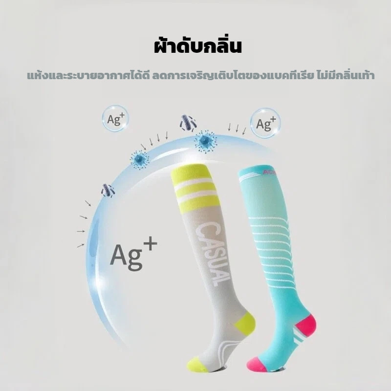 ถุงเท้าแรงดันข้อเท้าสำหรับฟิตเนสและโยคะโดยมืออาชีพ - รูปที่ 2