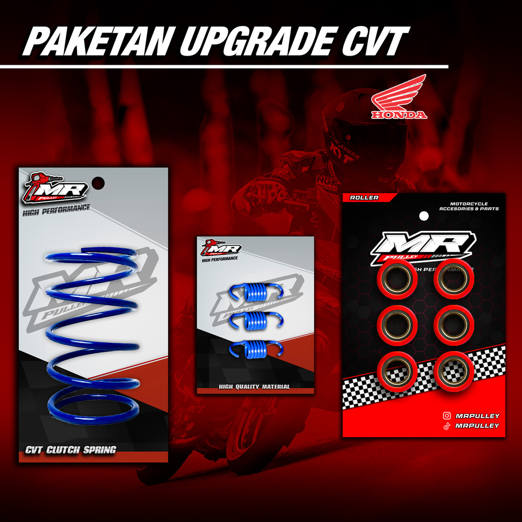 FULL UPGRADE CVT MRPULLEY MIX BY MRPULLEY (ลมทั้งหมด HONDA และ YAMAHA)