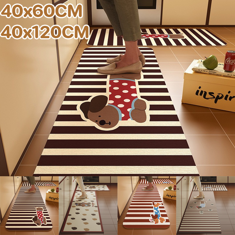 COD พรมครัวลายการ์ตูน พรมกันลื่น 40×60/120CM ดูดน้ำได้ดี แห้งเร็ว กันลื่น ง่ายต่อการดูแล