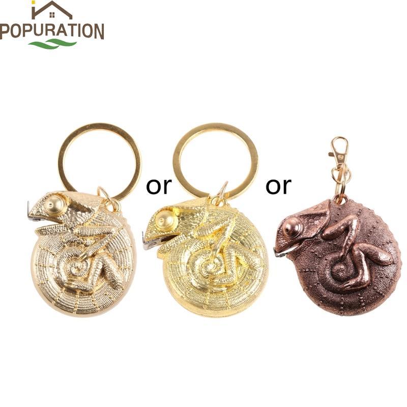 เทปวัด POP พร้อมพวงกุญแจ เหล็กแมงกานีส Cha-meleon-tape เทปทองเหลืองวัด