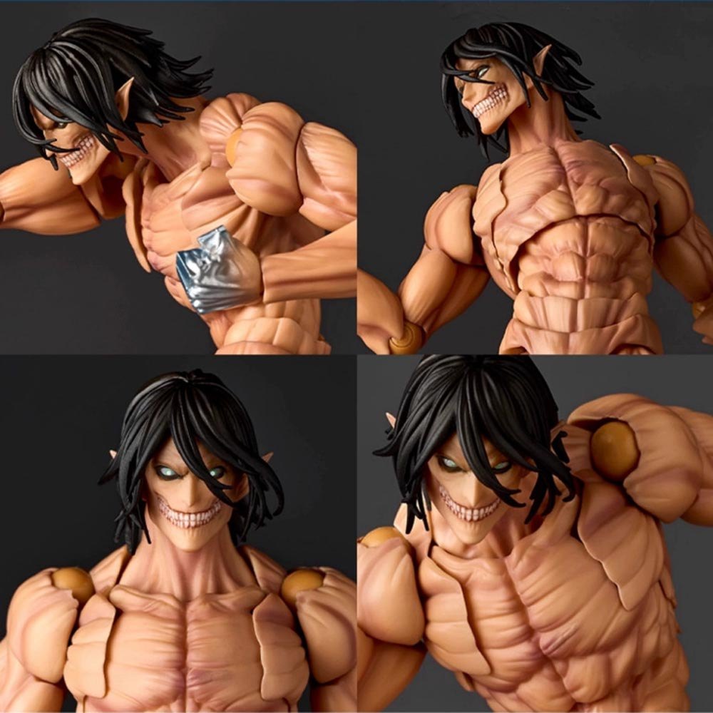 Attack on Titan Eren Jaeger Action Figure Revoltech Amazing Yamaguchi Eren Yeager Model Toys Figures