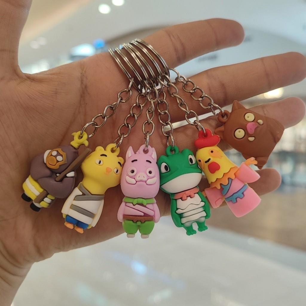 Small Langlang Mountain Little Monster พวงกุญแจตุ๊กตากล่องตาบอดLittle Pig Monster Orangutan Monsterก