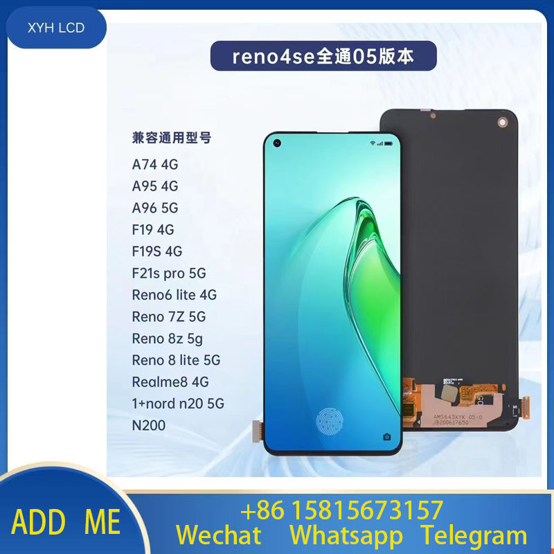 เหมาะสําหรับ OPPO Reno 6 lite 8Z หน้าจอโทรศัพท์มือถือ Realme 8 4G N20 N200 Assembly OLED