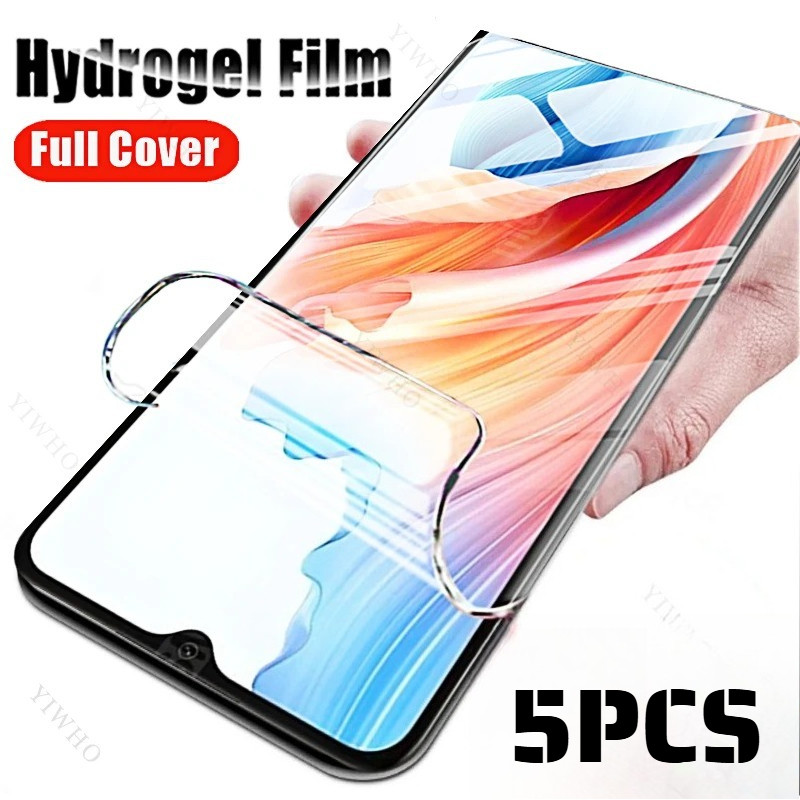 5PCS Hydrogel Softฟิล์มสําหรับOppo Reno 9 8 7 6TZ SE Pro Plus 5G 4G Lite MatteและAnti Spyความเป็นส่ว