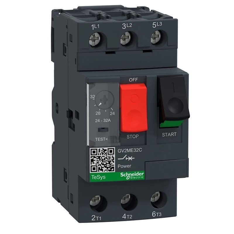 New Original Motor thermal magnetic circuit breaker button 3P GV2ME32C motor protection switch setti