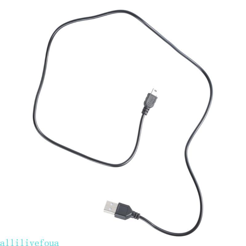 Allilivefoua 5 Pin 0 8m USB 2 0 A-Male to Mini-B สําหรับ MP3 4 PDA GPS ระบบการส่งข้อมูลความเร็วภาพถ่