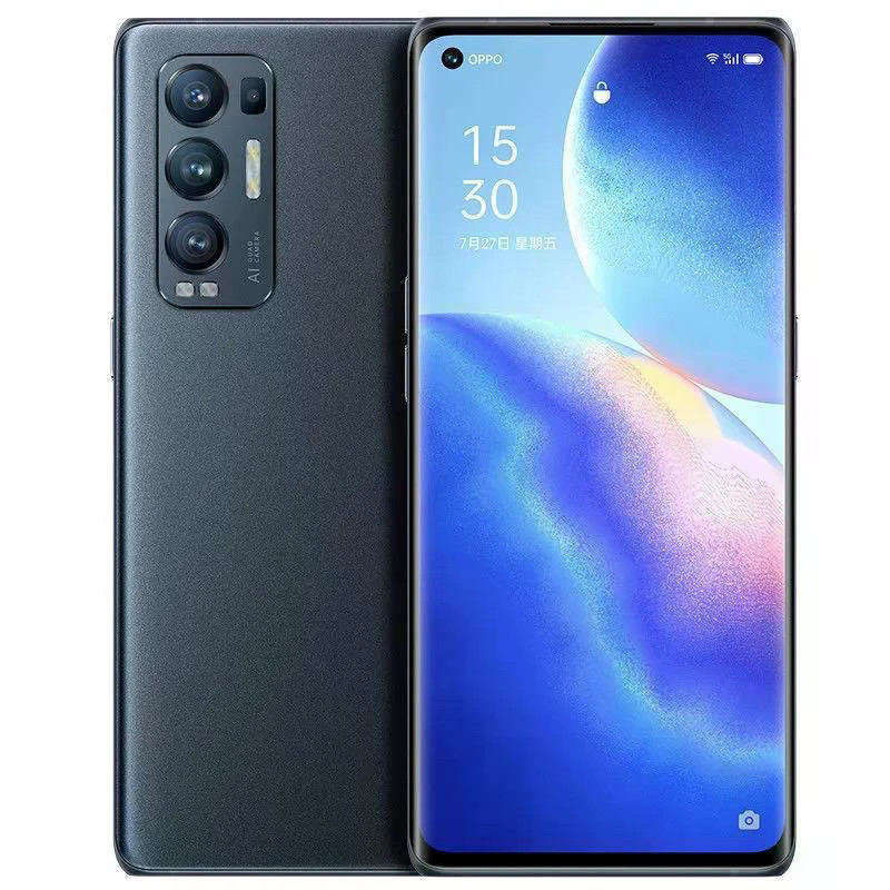 OPPOreno5pro โทรศัพท์มือถือ Full Netcom ราคาถูกสมาร์ทความงามเกม Snapdragon 865 โทรศัพท์ 99% ใหม่