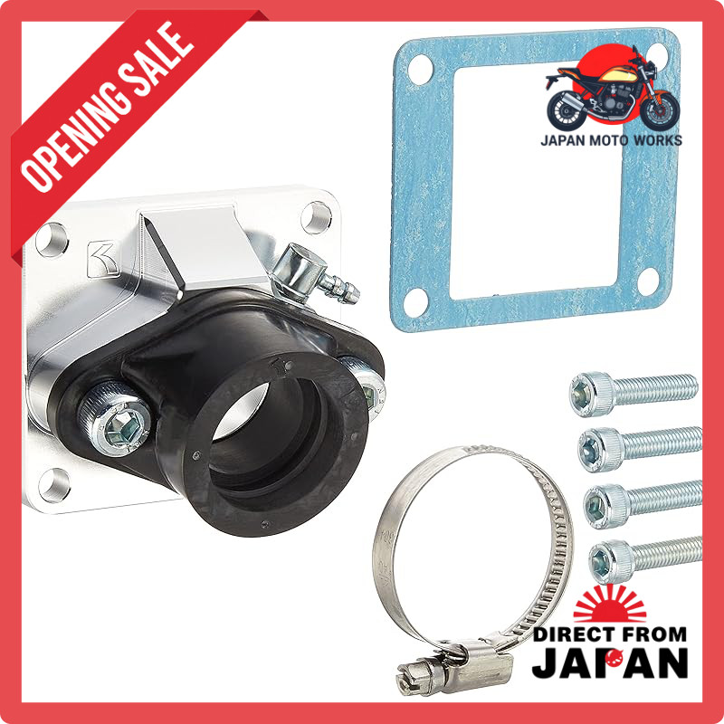 KITACO Manifold Set Big Carburetor Kit Replacement (for Mikuni Flat φ24 Carburetor) TZR50R/TZM50R et