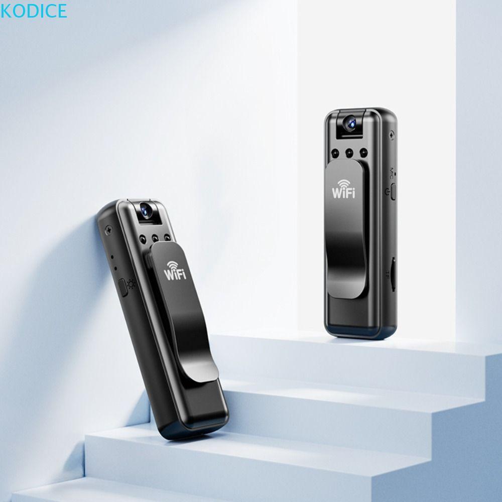 KODICE เครื่องบันทึกวิดีโอดิจิตอลขนาดเล็ก, 180 หมุน Night Vision HD Mini กล้อง, ฟังก์ชั่นบันทึกมืออาชีพหน้าอกคงที่ All in One|กล้องเคลื่อนไหวแบบพกพาของเล่นเด็กผู้ชาย