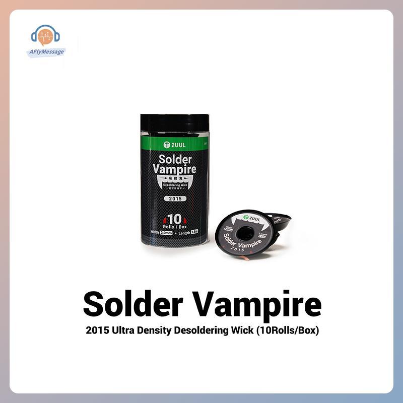 AFl 2UUL DW15 Desoldering Braid Wick สําหรับโทรศัพท์มือถือ PCB แผงวงจรซ่อมเครื่องมือ 10 ม้วน/กล่อง S