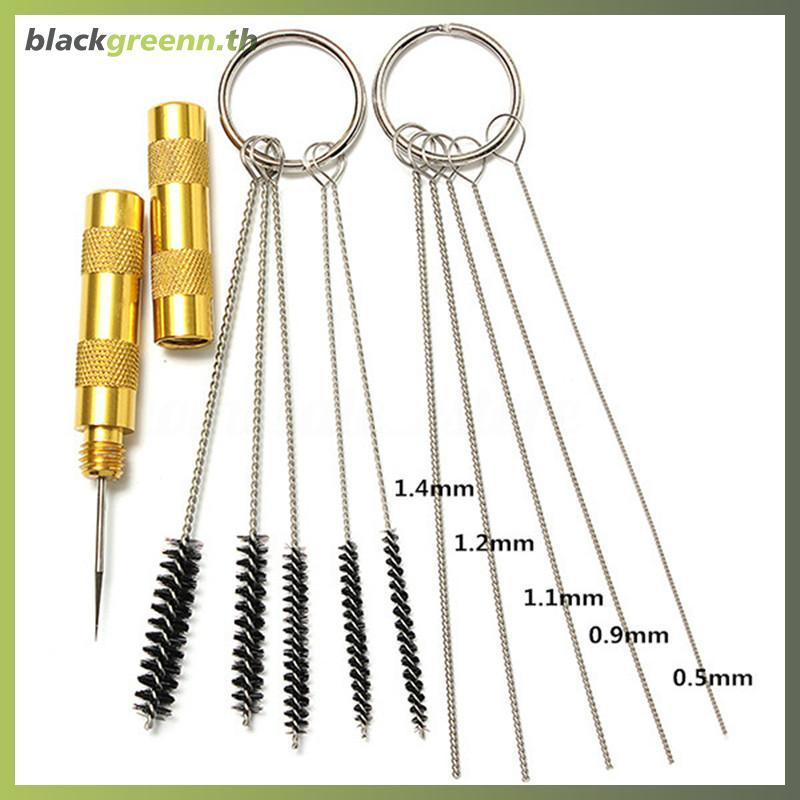 BREE 11 ชิ้น Airbrush Cleaning Repair Tool Kit ชุดแปรงเข็มสแตนเลส