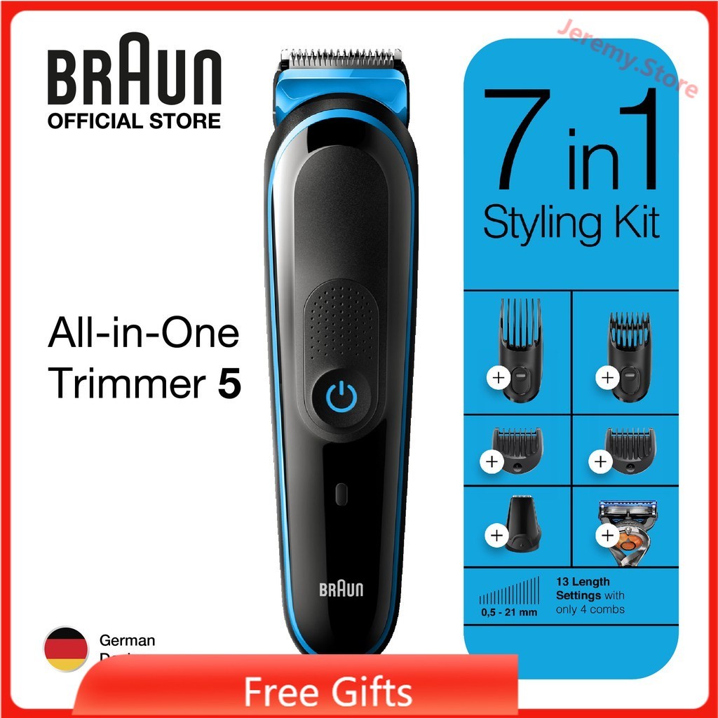 Braun ปัตตาเลี่ยนตัดผมไร้สาย ชาร์จได้ 7-in-1 สําหรับผู้ชาย MGK3040 TH