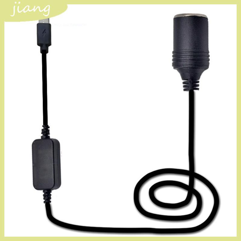 JN USB C 5V Type C ชาย 12V 8W รถบุหรี่-ไฟแช็กซ็อกเก็ตสายไฟ