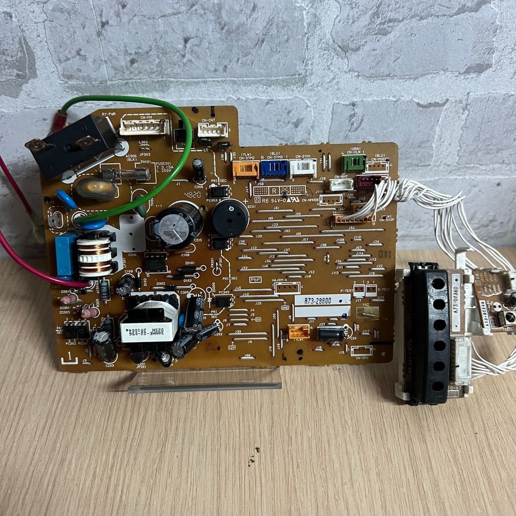 ACXA73C52810 แผงวงจรแอร์ Panasonic รหัส A73-28800 แผงบอร์ดคอยล์เย็น รุ่น CS-XU13VKT อะไหล่แท้มือสอง