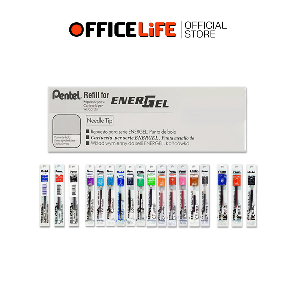 Pentel (เพนเทล) ไส้ปากกา รีฟิล รุ่น LRN4 LRN5 LR7 LR10 ขนาดหัว 0.4 / 0.5 / 0.7 /