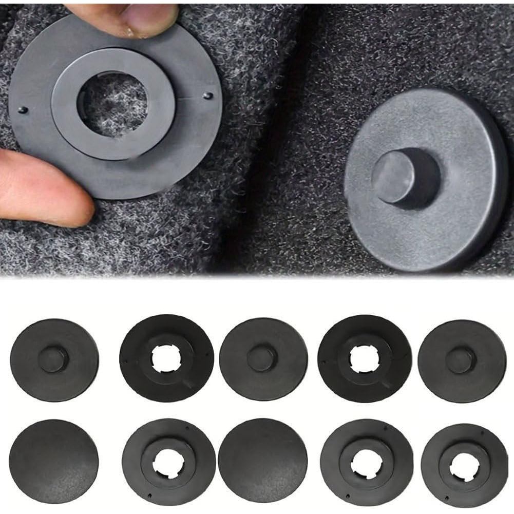 10 ชิ้นพรมปูพื้นรถยนต์หัวเข็มขัด,เข้ากันได้กับ BYD Yuan/Yuan Plus/Yuan Pro/Yuan Up,อุปกรณ์เสริมในรถย