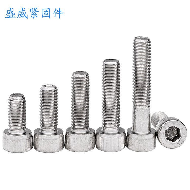 12.9 ซ็อกเก็ตหกเหลี่ยมซ็อกเก็ตหกเหลี่ยม High-Strength ถ้วยหัวเกรดสกรู M3-M12 Bolt DIN912 ถ้วยหัวสกรู